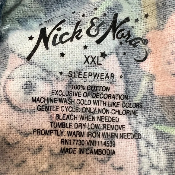 Nick & Nora Owl Pattern Flannel Pajama Set. Size XXL.‎ - Picture 9 of 13